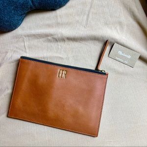 NWT Madewell The Leather Pouch Clutch